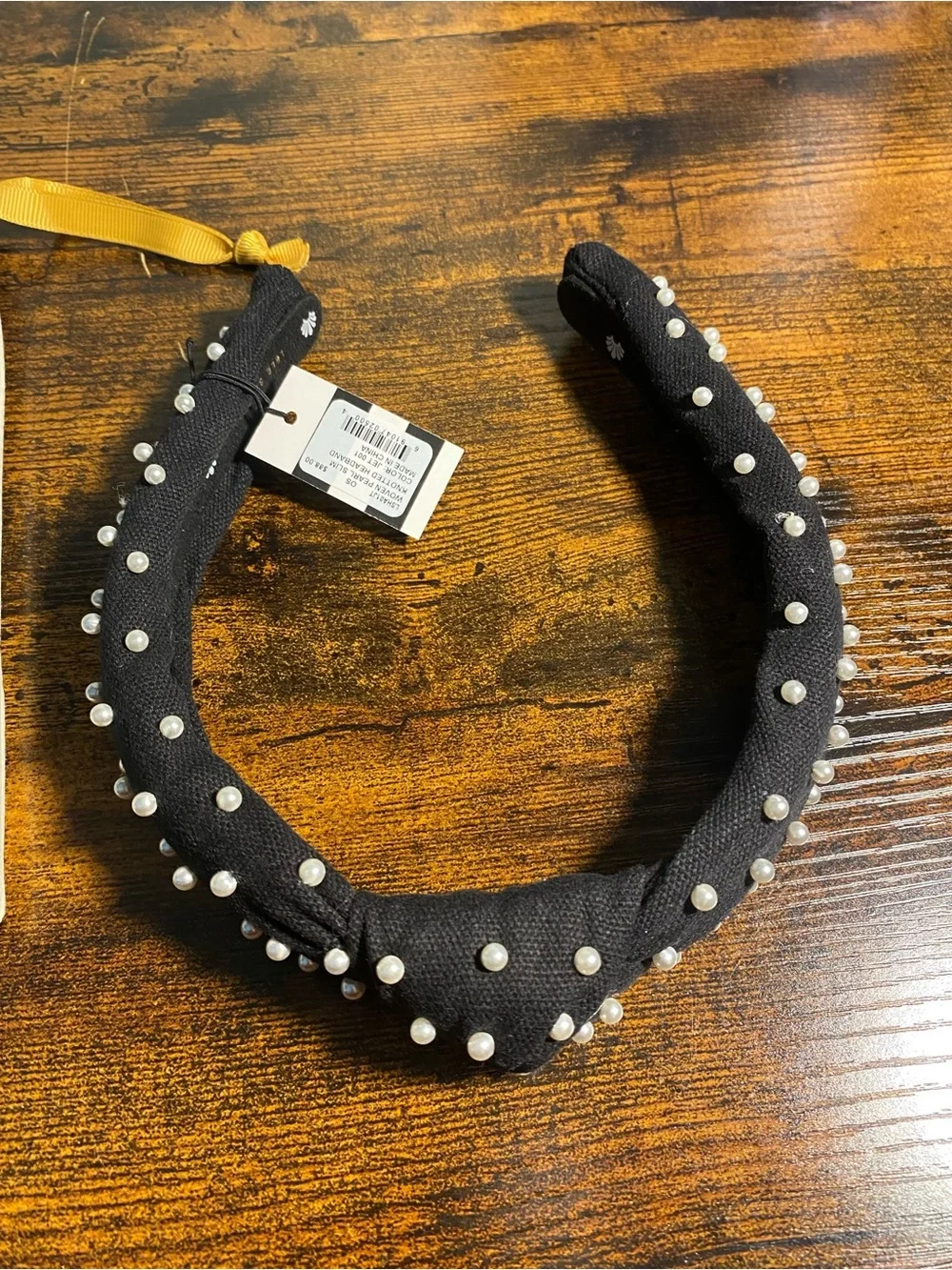 NWT Lele Sadoughi Pearl Top Knot Headband